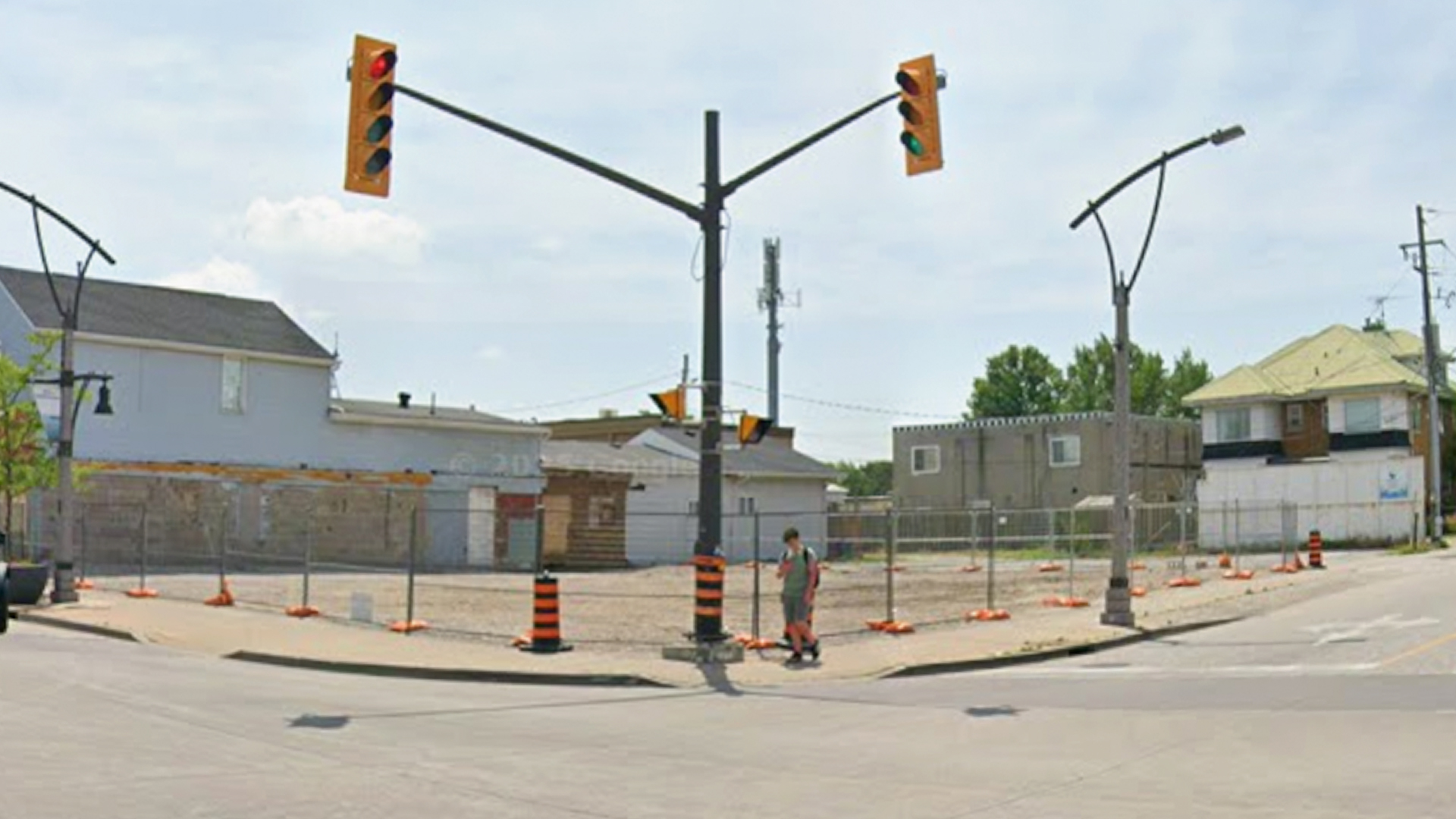 Street corner before